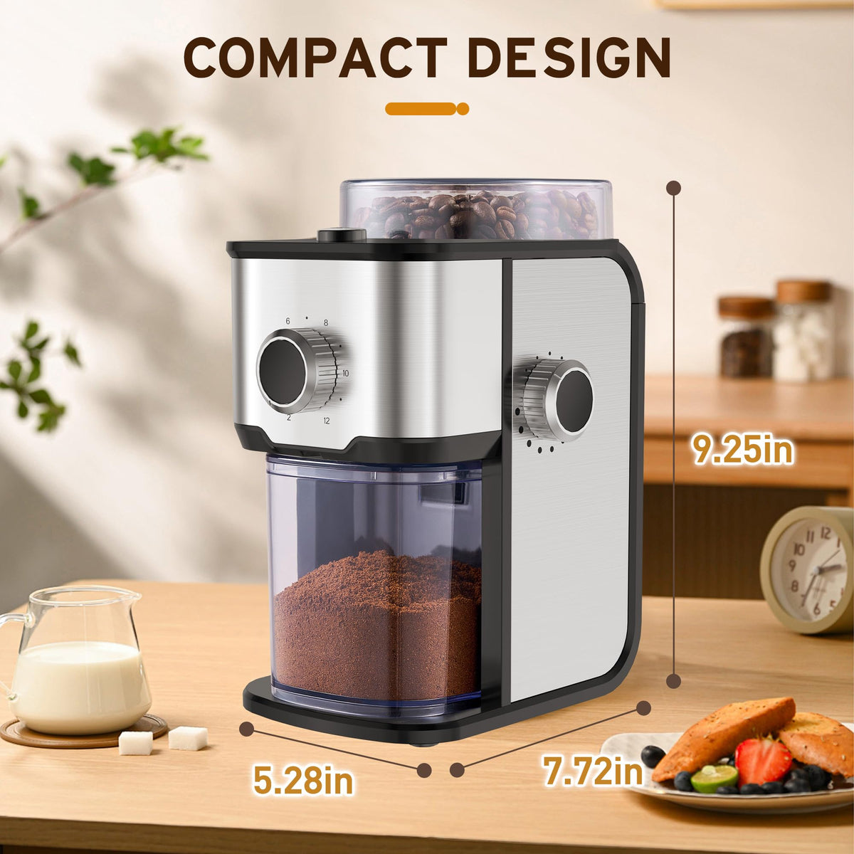 Ollygrin compact design for offices and homes, saving counter space.