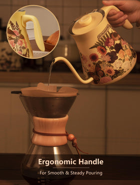 OLUMARAMIO brew timer countdown helps pace every pour.