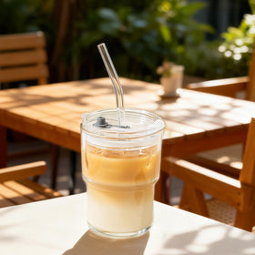 Olvini BPA-free and lead-free glass tumbler for safe sipping