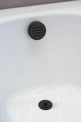 Olympia D-820T-MB ABS overflow plate enhances durability and style