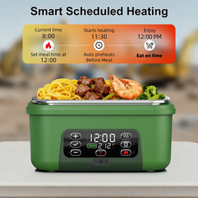Omboos smart timer demonstrates automatic meal timing for ready warmth.
