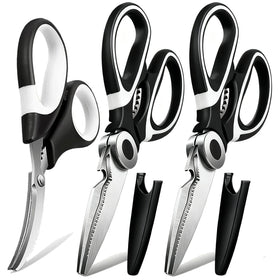 OMDAR kitchen scissors 3-pack on counter for versatile meal prep