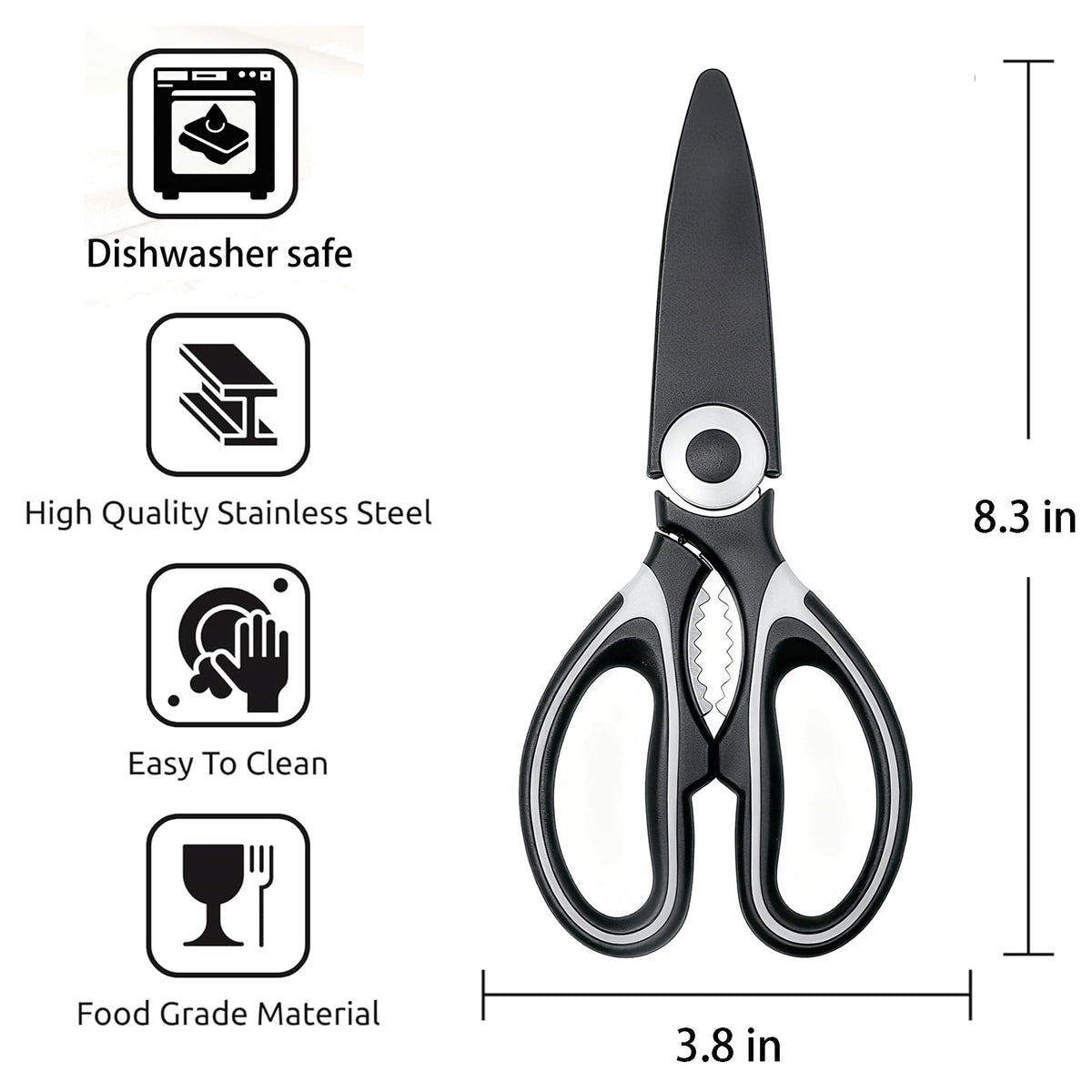 OMDAR large multi-purpose scissors slicing herbs and vegetables