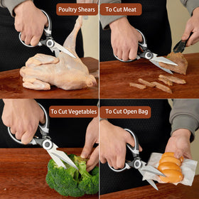 OMDAR scissors with built in nutcracker and bottle opener for quick tasks