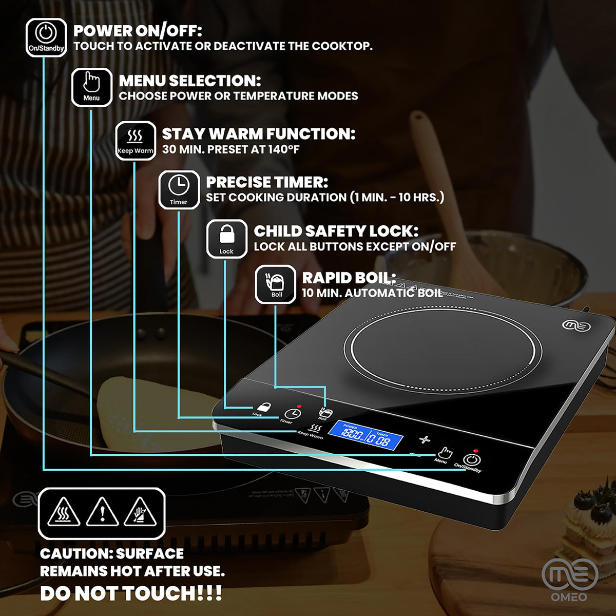 OMEO energy-efficient cooking reduces waste and speeds meals