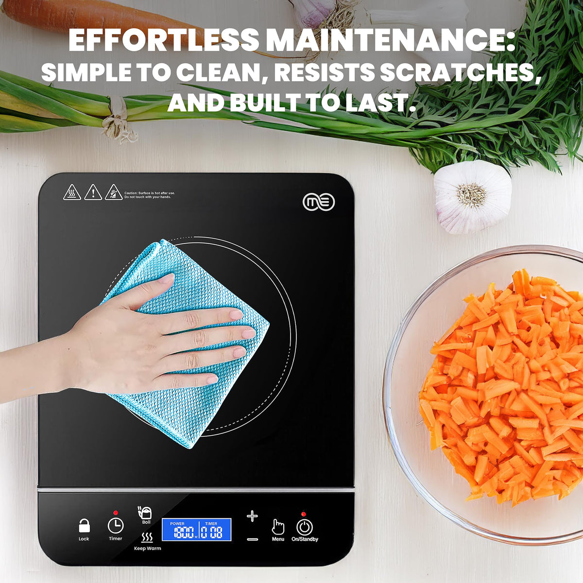 OMEO induction cookware compatibility ensures versatile pan options
