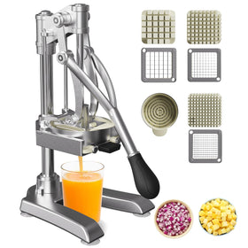 Omeqon 2-in-1 front view juicer and dicer for efficient prep