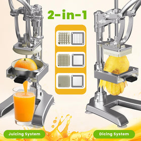 Omeqon heavy-duty cast-iron hand press side view