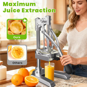 Omeqon citrus juicing cone close-up for maximum yield