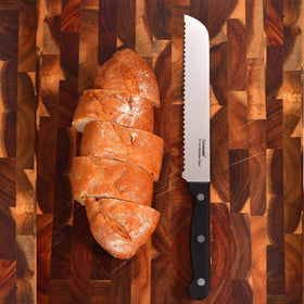 Omesata bread knife full tang construction for safer, balanced slicing