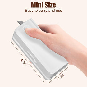 OMGOD bag sealer demonstrating cutting function to open a bag