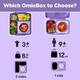 OmieBox age-3-plus label shown for age-appropriate use.