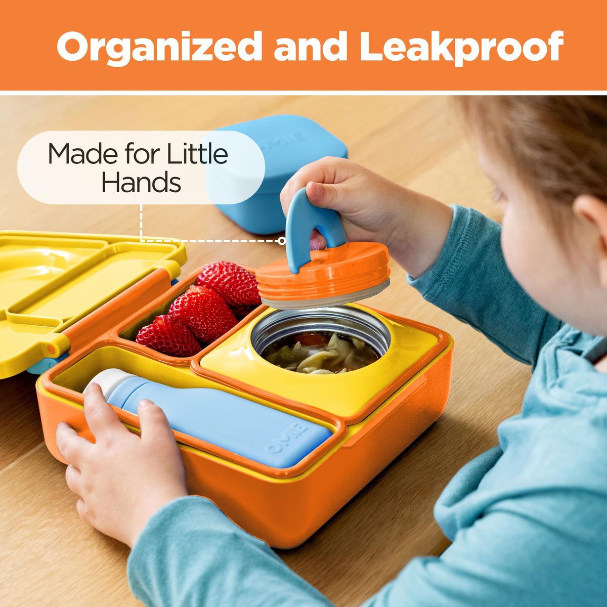 OmieBox durable BPA-free materials handle daily kid use