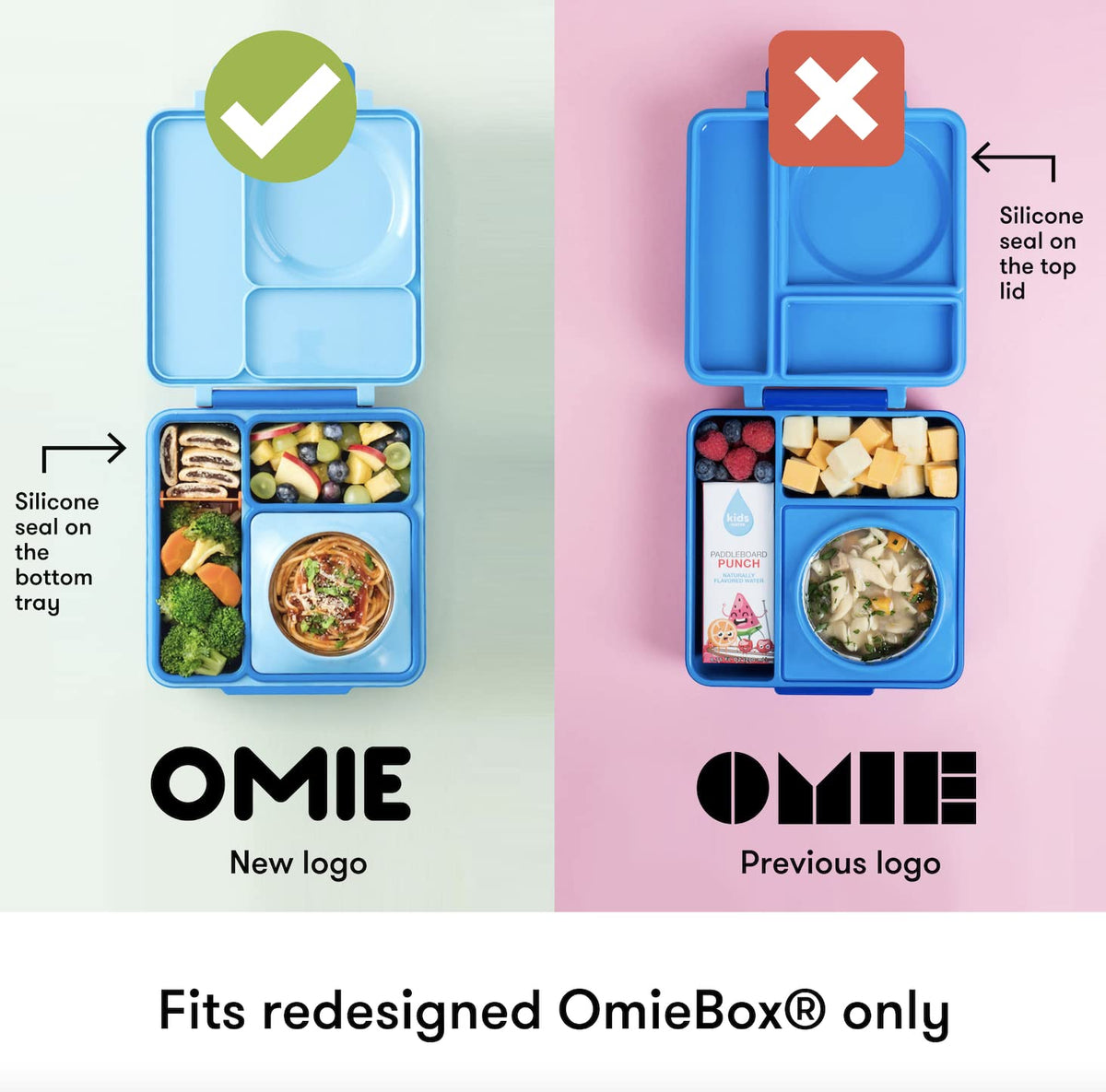 Dishwasher and microwave safe OmieBox dip container for easy care.