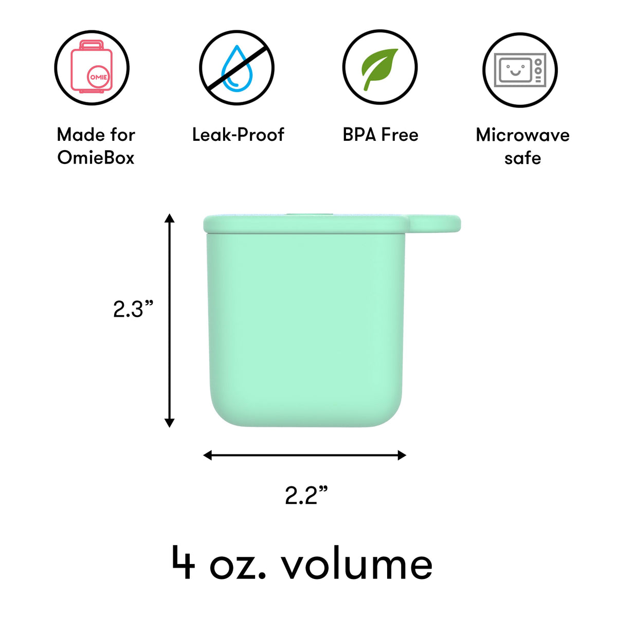 Kid-friendly OmieBox dip containers for easy dipping