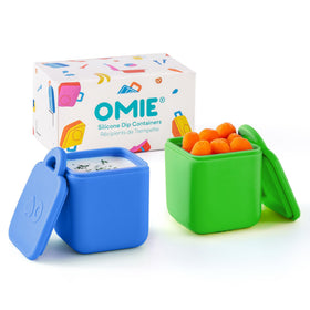 OmieBox dips 2-pack sea blue green front view ideal for on-the-go sauces.