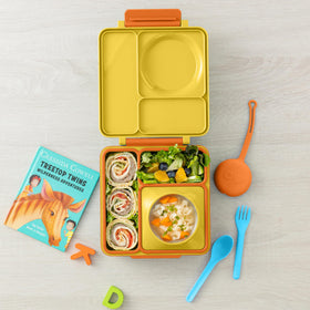 OmieBox nesting utensils shown in compact arrangement