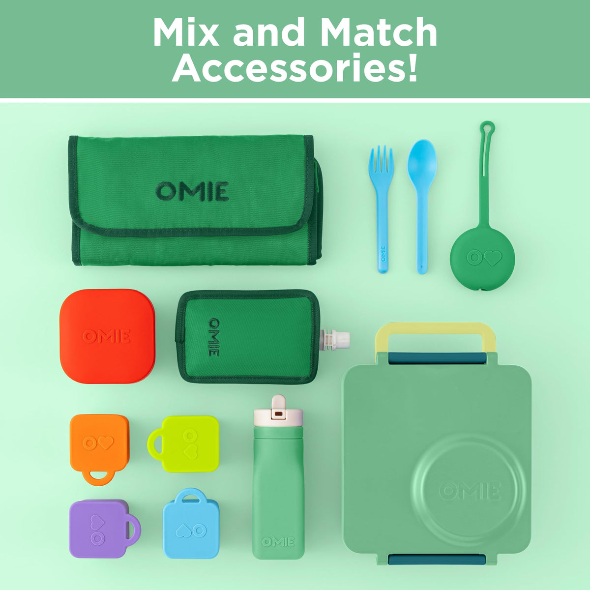 OmieBox Meadow 3+ age design is ideal for daily school lunches.