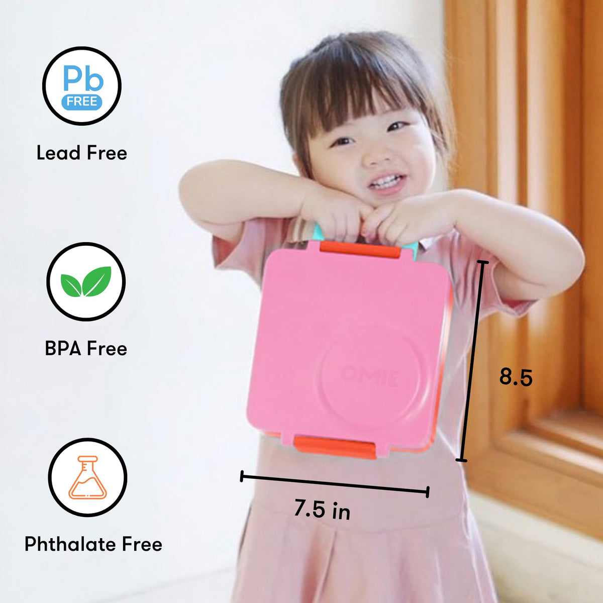 OmieBox Pink Berry durable materials withstand daily kid use.