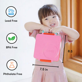 OmieBox Pink Berry durable materials withstand daily kid use.