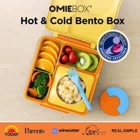 OmieBox three-compartment design supports meals and snacks in one organized box