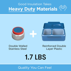 OmieBox UP 18/8 stainless steel construction for durability and longevity.