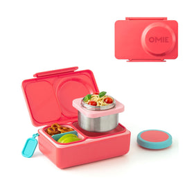 OmieBox UP thermal food jar keeps hot meals warm at school.
