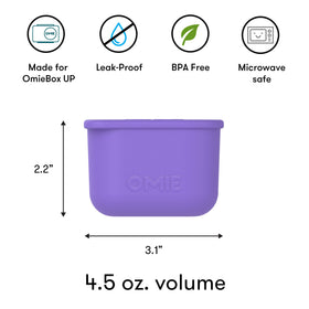 OmieBox UP dip container is dishwasher safe for easy cleanup