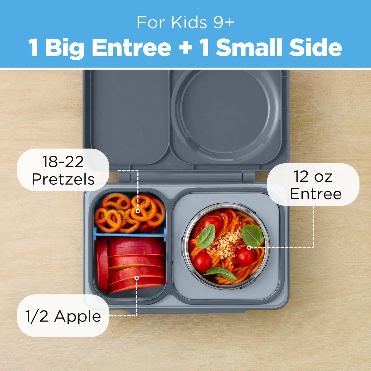 OmieBox UP 12-ounce thermal food jar keeps meals warm
