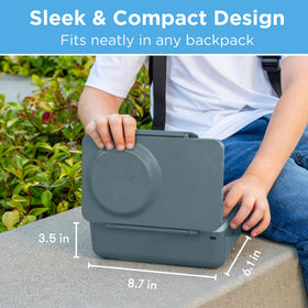 Two-compartment layout for separating mains and sides