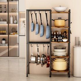OMISRUIS easy-assembly and adjustable shelves for cookware