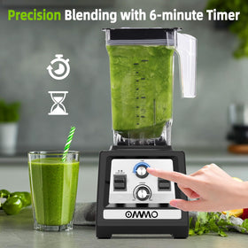 OMMO blender with variable speed and pulse for precise texture control