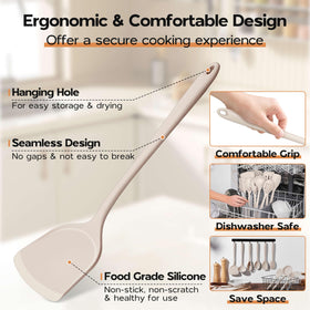 Onader solid spoon versatile for stirring and scooping