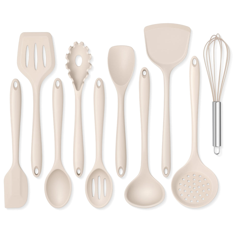Onader solid turner for nonstick pans with secure grip