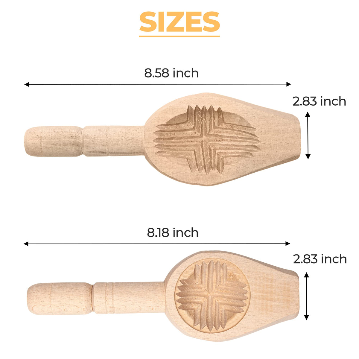 Onart Home dough-press wood mold helps quick dough shaping.