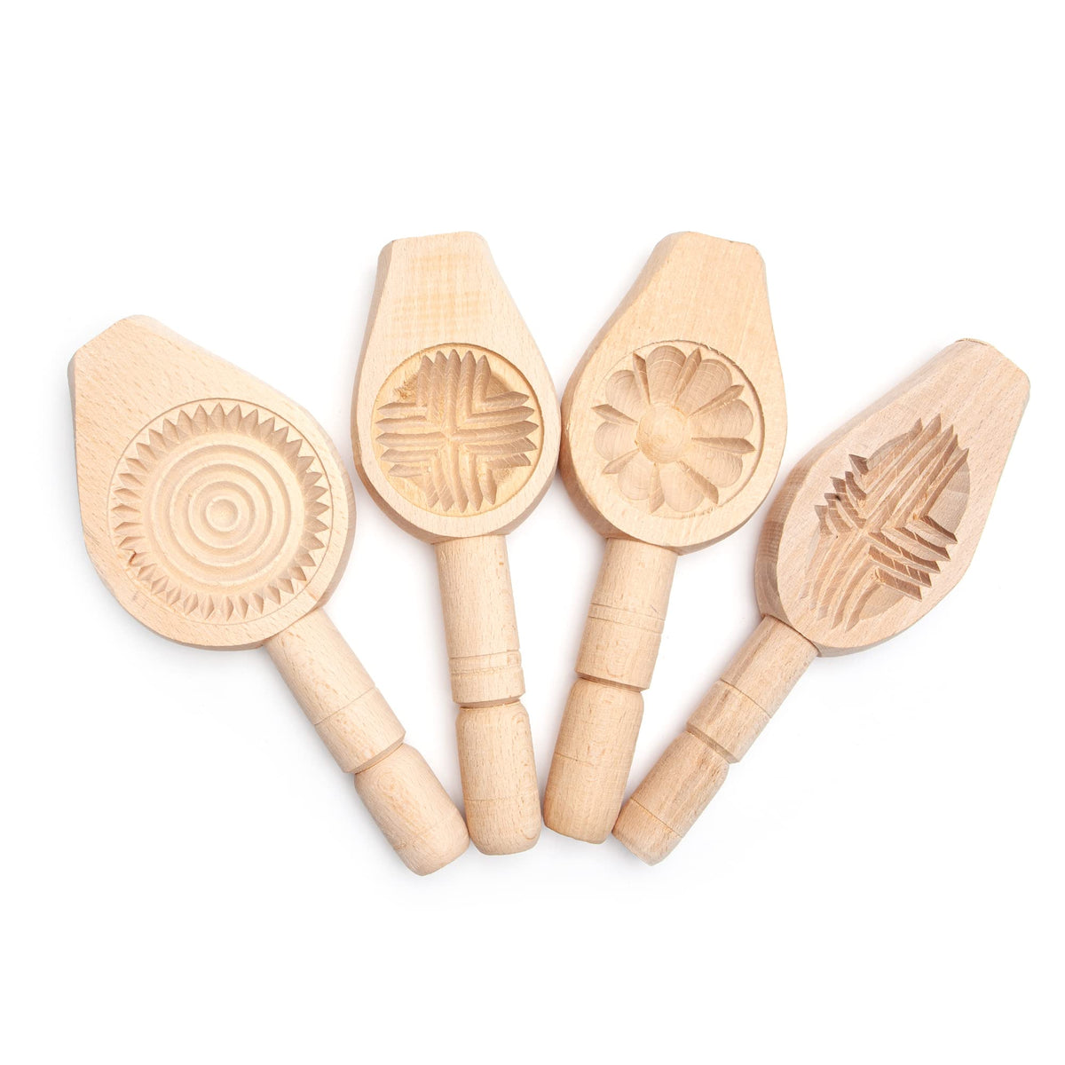 Onart Home wooden mooncake mold for precise decorative shapes.