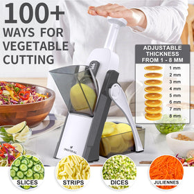 ONCE FOR ALL adjustable thickness 0-8 mm slicer for precise slicing