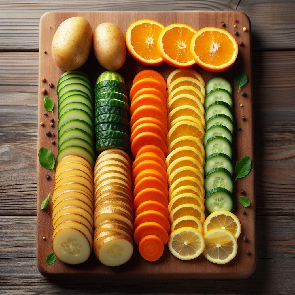 ONCE FOR ALL kitchen use potato slices promotes quick meal prep in home kitchens.