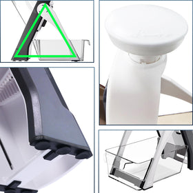 ONCE FOR ALL included cleaning brush helps remove residue under tap.