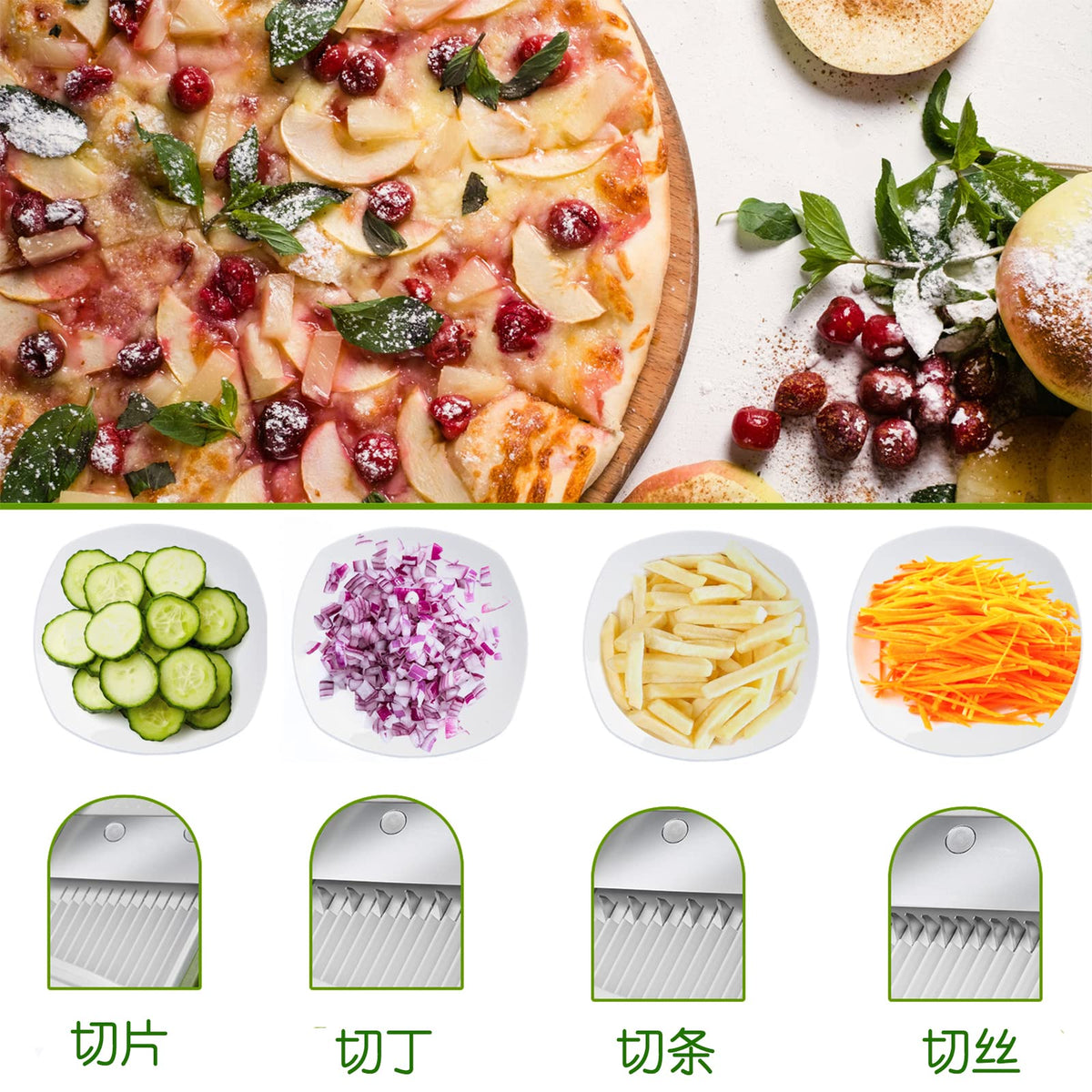 ONCE FOR ALL Safe Mandoline Slicer ideal gift for cooks and weddings.
