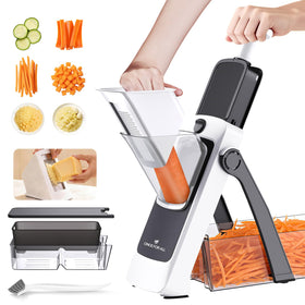 ONCE FOR ALL Safe Mandoline Gen 4 dial control for precise, customizable slicing results