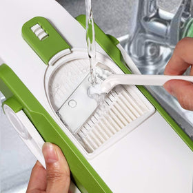 ONCE FOR ALL included small brush helps remove food residues