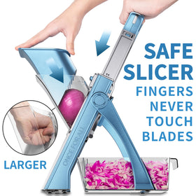 ONCE FOR ALL Mandoline blades deliver uniform slices for even results