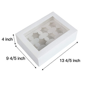 ONE MORE 12-cavity cupcake box shows neatly arranged treats.