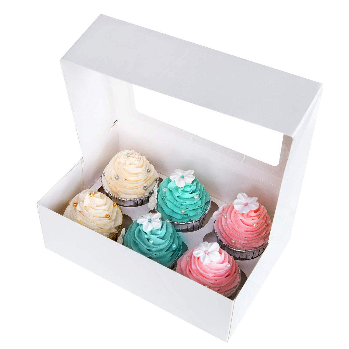 ONE MORE Cupcake Boxes easy assembly simplifies party prep.