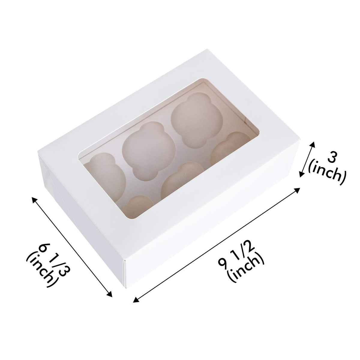 ONE MORE Cupcake Boxes pack of 15 offers bulk convenience for events.