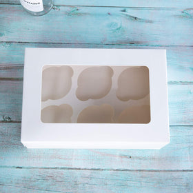 ONE MORE Cupcake Boxes six-holders inside ensure stable presentation.