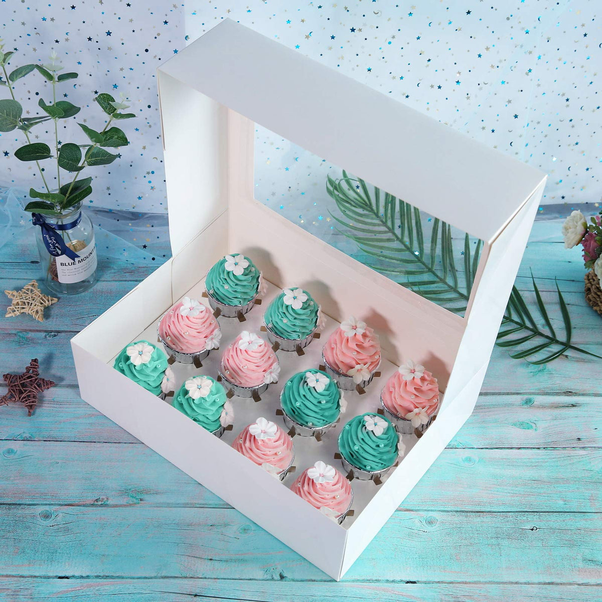 ONE MORE inserts prevent movement of cupcakes for safe transport.