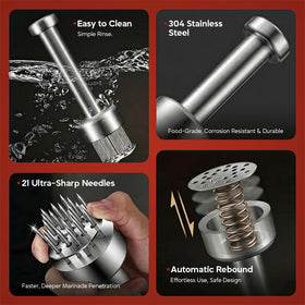 One Source Unlimited 304 stainless steel construction resists rust for everyday use.