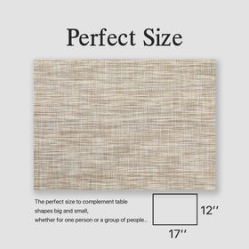 Onebento placemats six-pack displayed for versatile indoor outdoor dining.